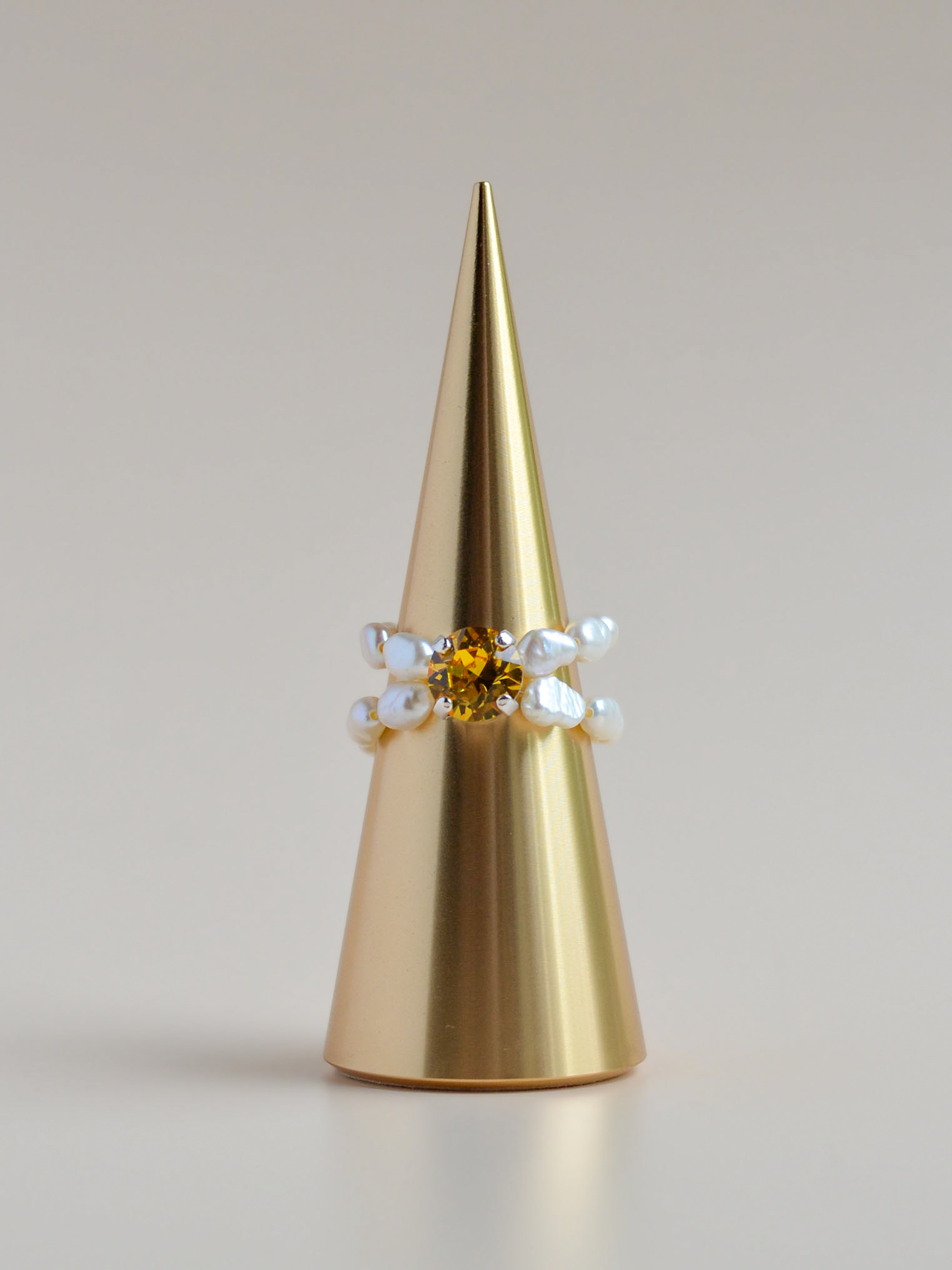 Кольцо с кристаллом Swarovski