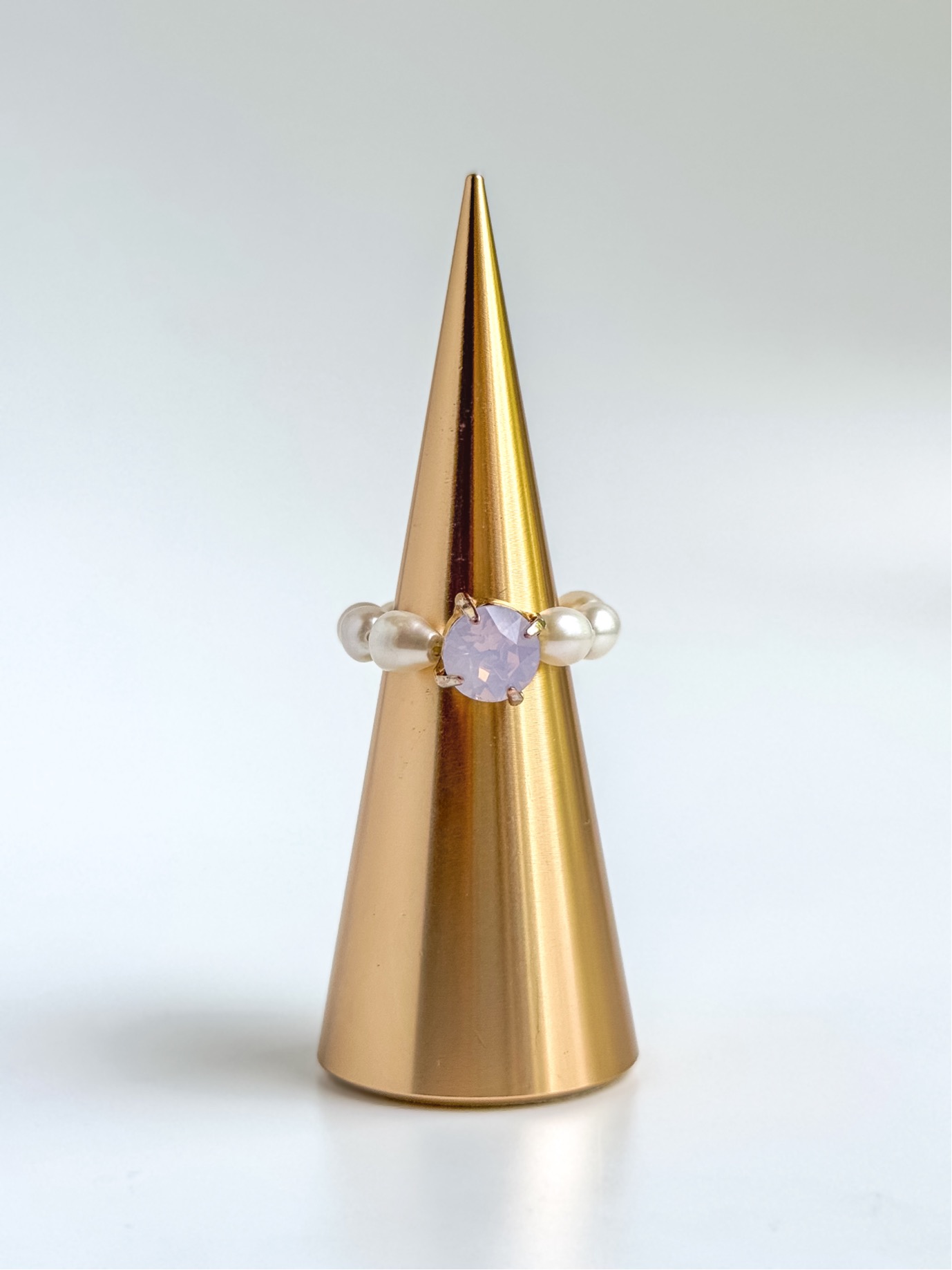 Кольцо с кристаллом Swarovski