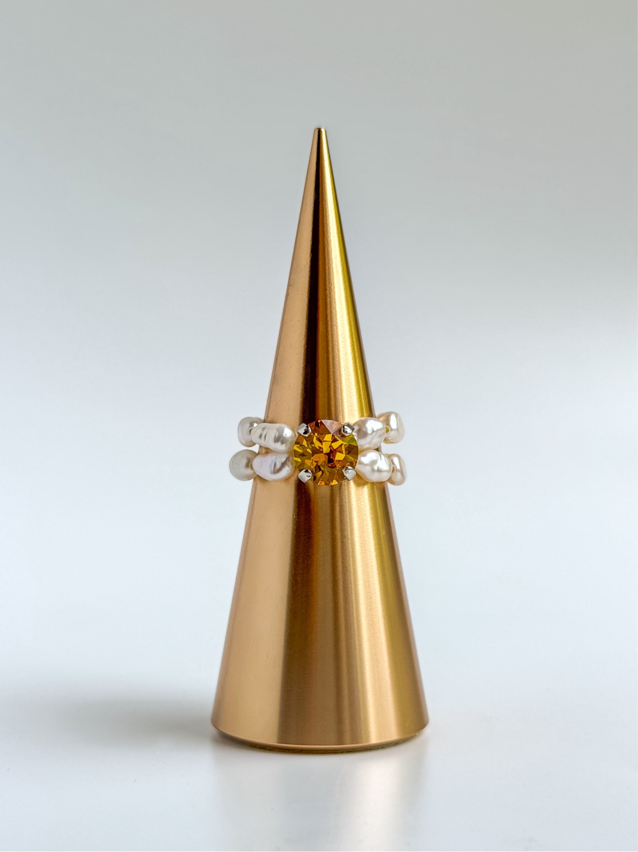 Кольцо с кристаллом Swarovski