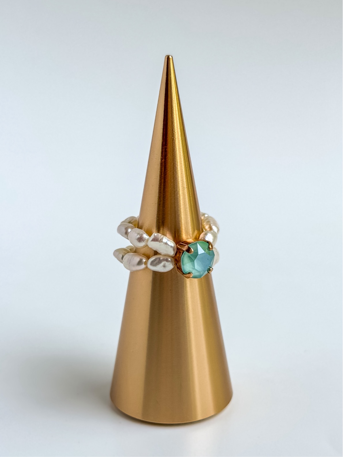 Кольцо с кристаллом Swarovski