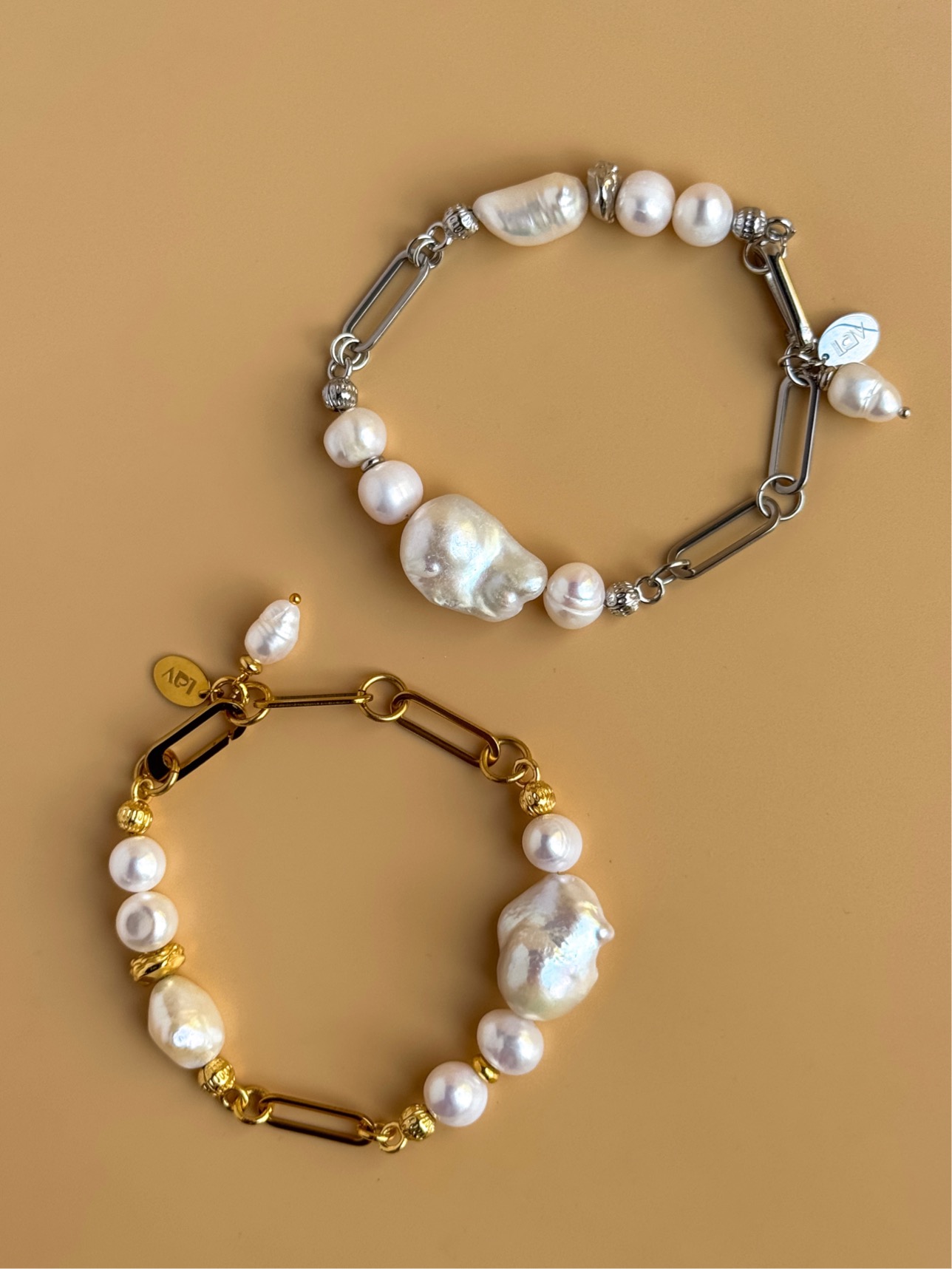 Браслет с барочным жемчугом
