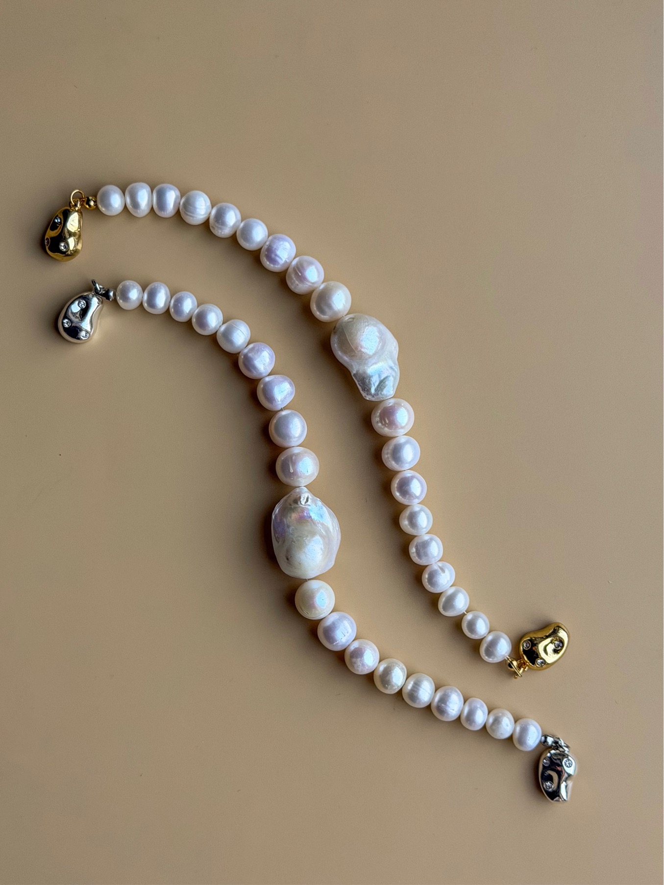 Браслет с барочной жемчужиной